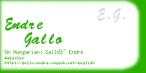 endre gallo business card